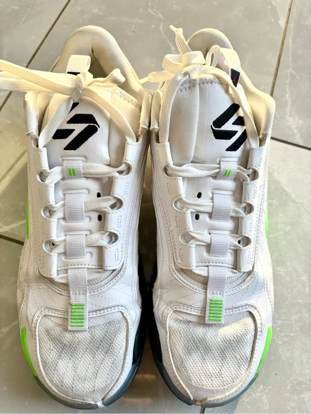 Air Jordan Luka 2 Trick shot                     White with Neon Green Accents
